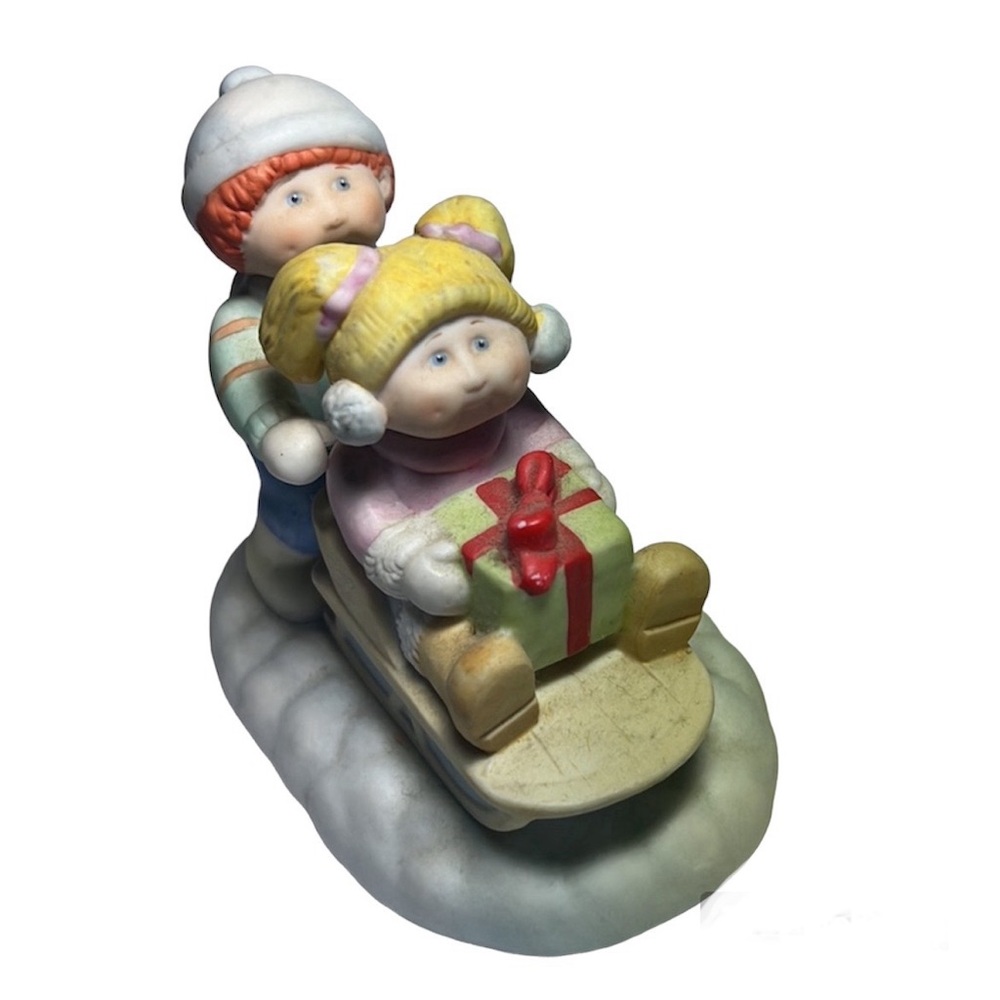 Cabbage Patch Christmas winter figurine 1984